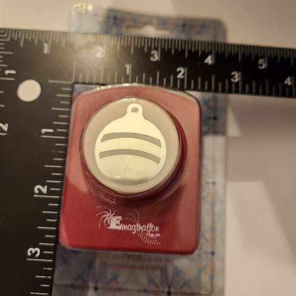 Christmas Ornament Jumbo Hole Punch Emagination paper Scrapbook Craft Shapes - Picture 4 of 8